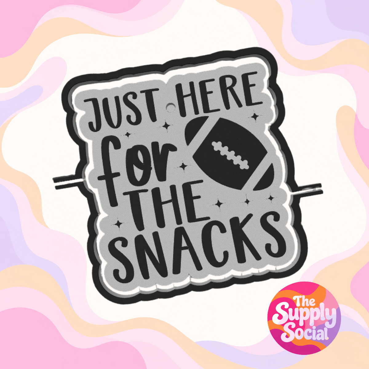 Just Here For The Snacks Silicone Freshie Mold