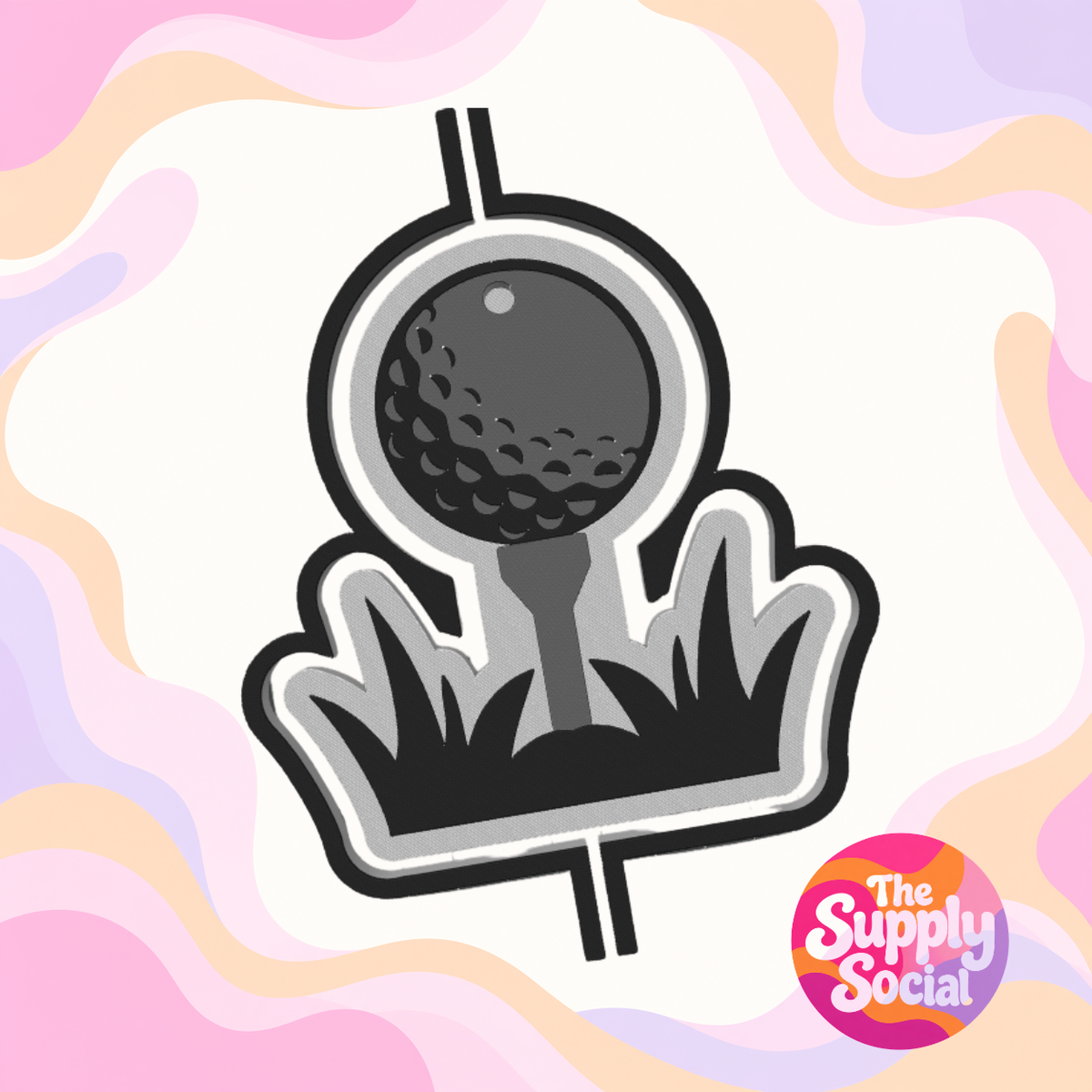 Golf Silicone Freshie Mold